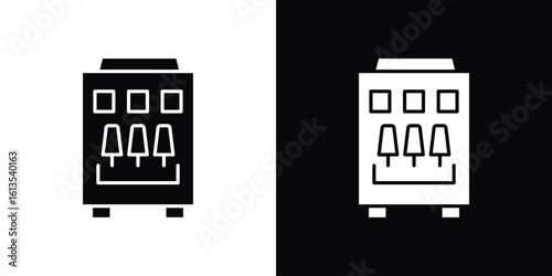 Ice cream maker icon or logo isolated sign symbol vector illustration Collection