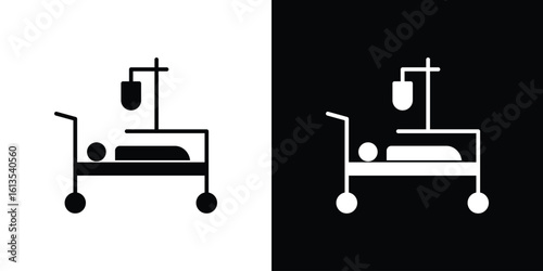 Hospitalized icon or logo isolated sign symbol vector illustration Collection