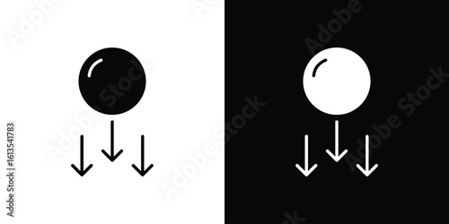 Gravity icon or logo isolated sign symbol vector illustration Collection