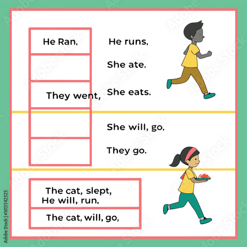 Learning English Verb Tenses and Sentence Structure for Young Learners
