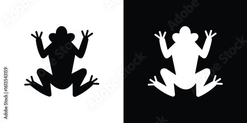 Frog icon or logo isolated sign symbol vector illustration Collection
