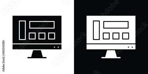 Front end icon or logo isolated sign symbol vector illustration Collection