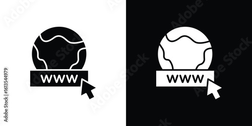 Domain icon or logo isolated sign symbol vector illustration Collection