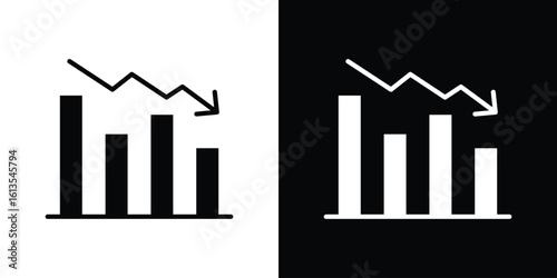 Decrease icon or logo isolated sign symbol vector illustration Collection