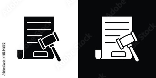 Corporative law icon or logo isolated sign symbol vector illustration Collection