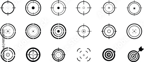 Minimal Target and Crosshair Icons Bundle