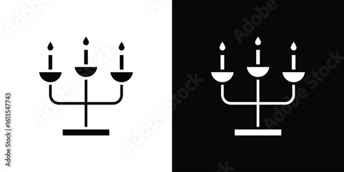 Candelabra icon or logo isolated sign symbol vector illustration Collection