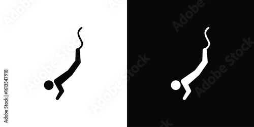 Bungee jumping icon or logo isolated sign symbol vector illustration Collection