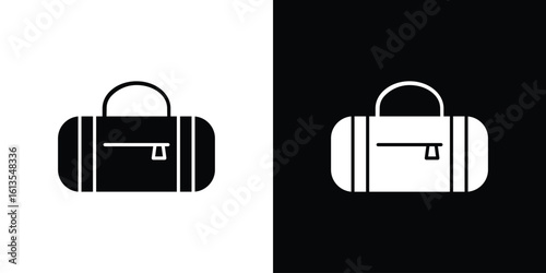 Barrel handbag icon or logo isolated sign symbol vector illustration Collection