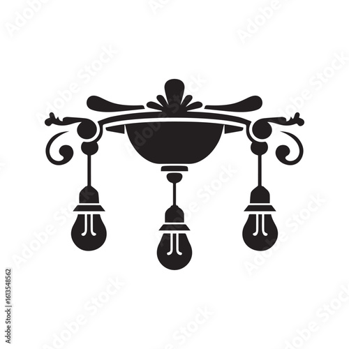 light fixture  logo icon illustration flat