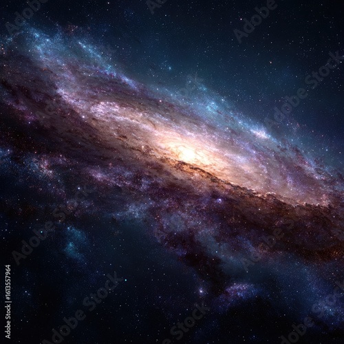 Spiral galaxy in deep space (5)
