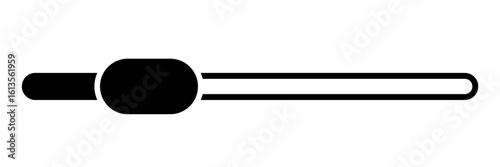 Slider bar vector. Slider timeline