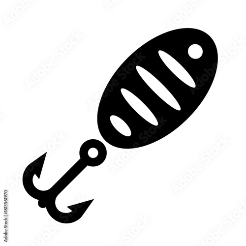 Fishing bait. Fishing lure icon