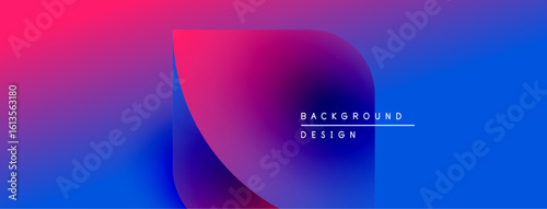 Abstract gradient background. Vivid magenta, purple, blue hues blend smoothly. Minimalist design features text background design. Modern aesthetic.