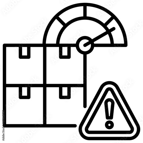 Stock Level Line Icon