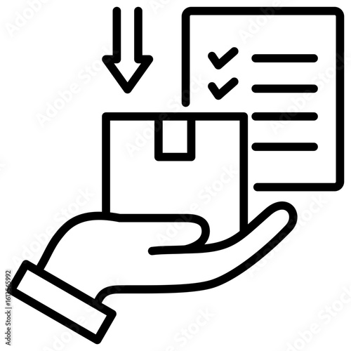 Goods Receiving Line Icon