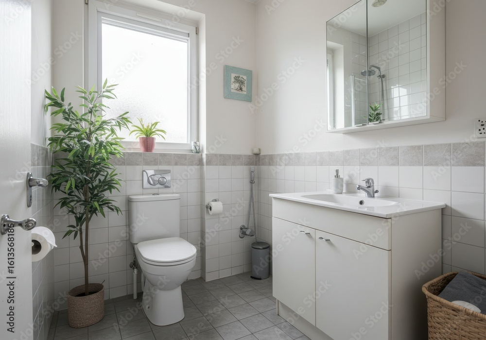 custom made wallpaper toronto digitalClean and bright modern bathroom with toilet and vanity