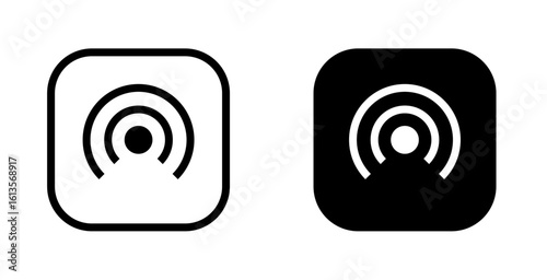 Wifi Hotspot icon. Internet sharing  stock illustration.