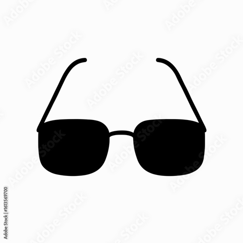 Glasses icon representing vision, reading, and learning – filled