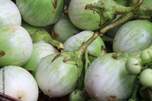 Thai eggplant in a fresh vegetable shop