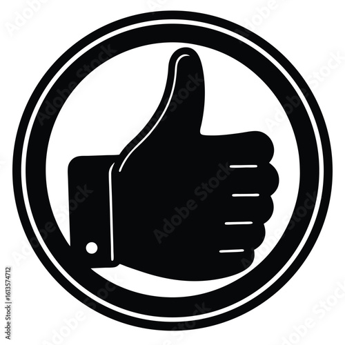 like thumbs up vector icon