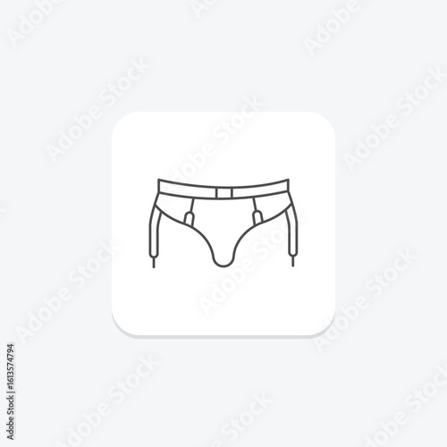 Suspender Belt, vector, pixel perfect, illustrator file