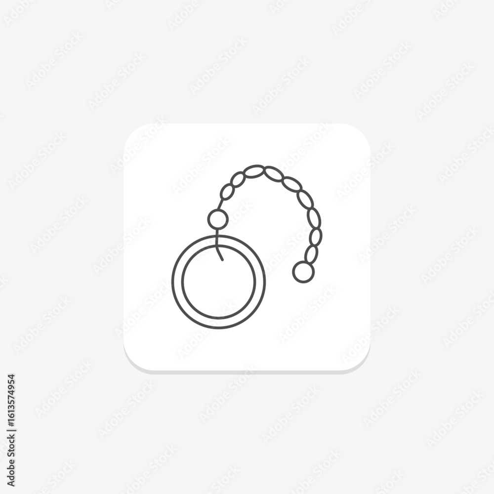 Fototapeta premium Chatelaine, vector, pixel perfect, illustrator file