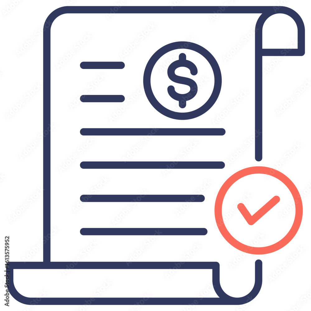 Invoicing Dual Tone Icon Invoicing Dual Tone Icon