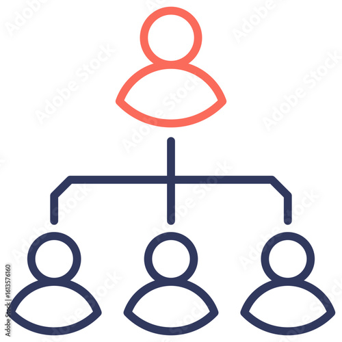 Organizational Structure Dual Tone Icon