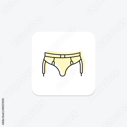 Suspender Belt, vector, pixel perfect, illustrator file
