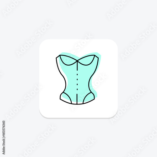 Corset, vector, pixel perfect, illustrator file