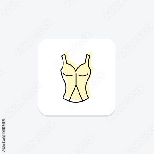 Bustier, vector, pixel perfect, illustrator file