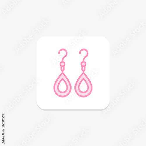 Dangle Earrings, vector, pixel perfect, illustrator file