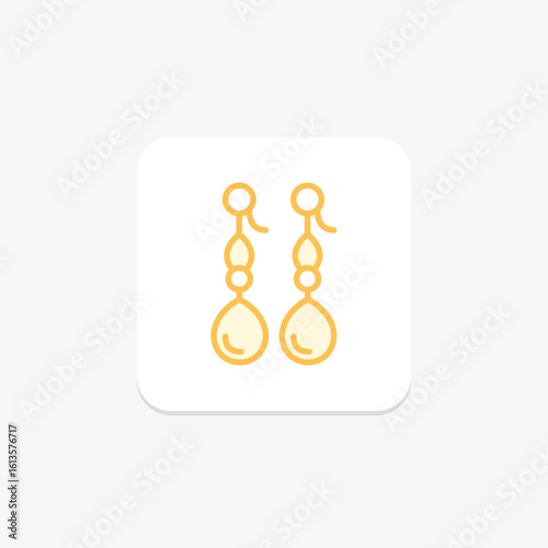 Pearl Earrings, vector, pixel perfect, illustrator file