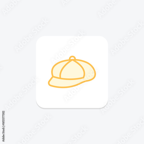 Newsboy Cap, vector, pixel perfect, illustrator file