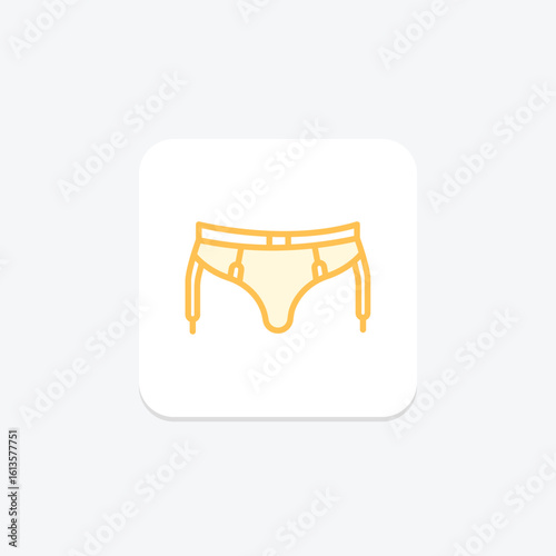 Suspender Belt, vector, pixel perfect, illustrator file