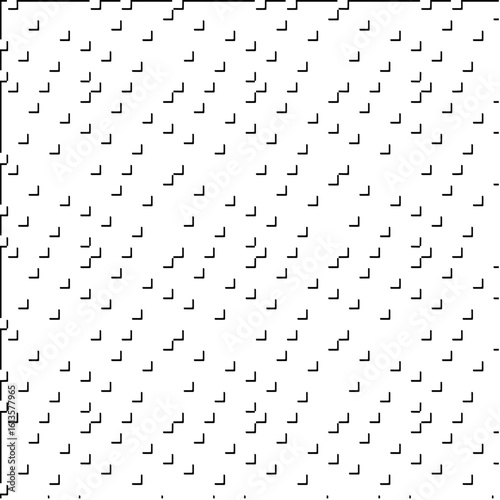 3d relief tiles.Vector pattern with symmetrical elements. Modern stylish abstract texture. Repeating tiles from striped elements. Black and white pattern.