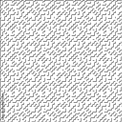 3d relief tiles.Vector pattern with symmetrical elements. Modern stylish abstract texture. Repeating tiles from striped elements. Black and white pattern.