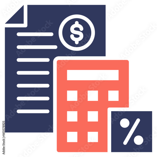 Tax Calculation Mixed Icon