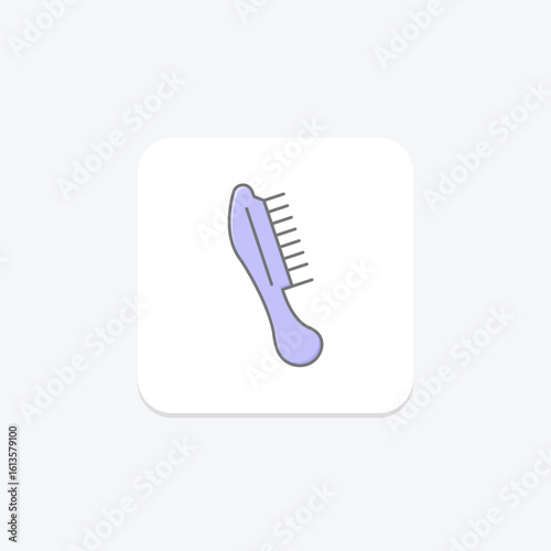 Hair Comb, vector, pixel perfect, illustrator file