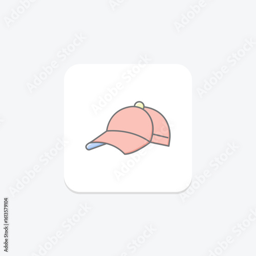 Baseball Cap, vector, pixel perfect, illustrator file