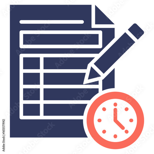Timesheet Entry Mixed Icon