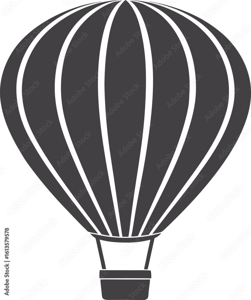 Obraz premium Hot air balloon icon