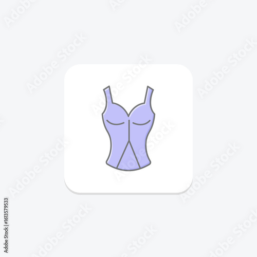 Bustier, vector, pixel perfect, illustrator file