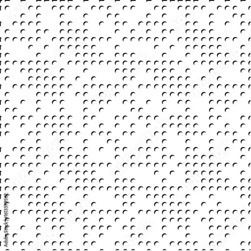  3d relief tiles.Vector pattern with symmetrical elements. Modern stylish abstract texture. Repeating tiles from striped elements. Black and white pattern.