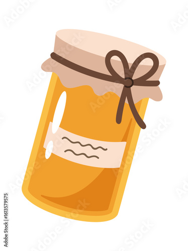 Honey jar packaging design element