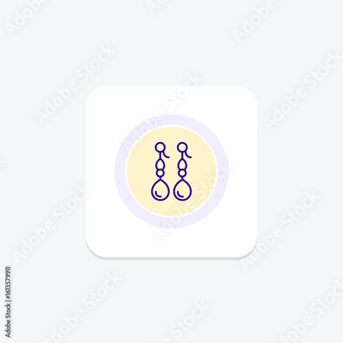 Pearl Earrings, vector, pixel perfect, illustrator file