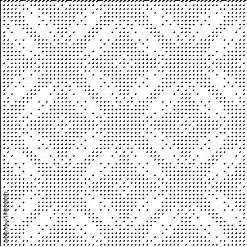  3d relief tiles.Vector pattern with symmetrical elements. Modern stylish abstract texture. Repeating tiles from striped elements. Black and white pattern.