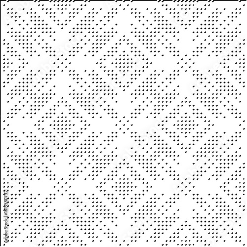 3d relief tiles.Vector pattern with symmetrical elements. Modern stylish abstract texture. Repeating tiles from striped elements. Black and white pattern.