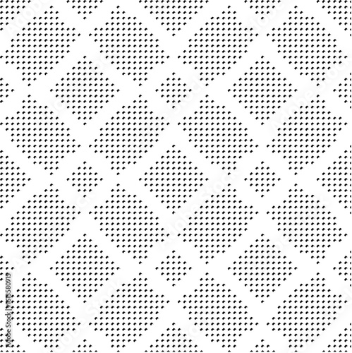 3d relief tiles.Vector pattern with symmetrical elements. Modern stylish abstract texture. Repeating tiles from striped elements. Black and white pattern.